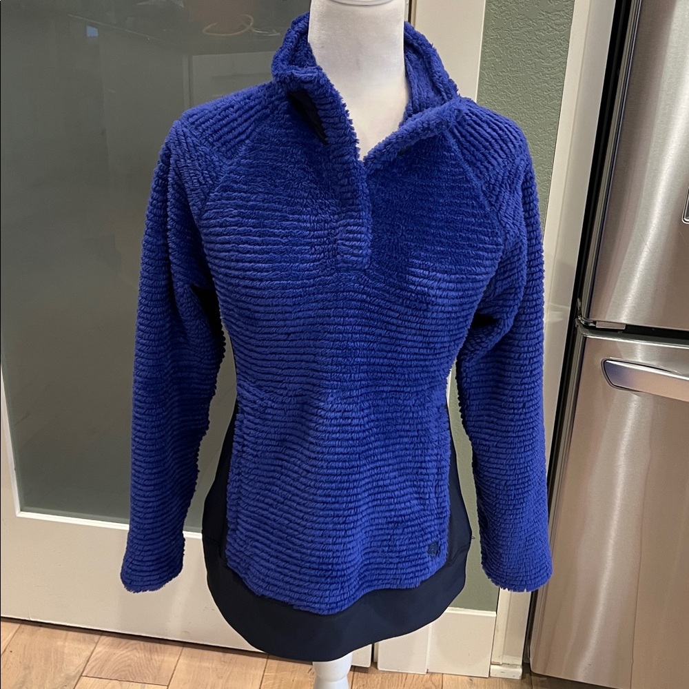 Mountain Hardwear Textured Blue Fleece, medium